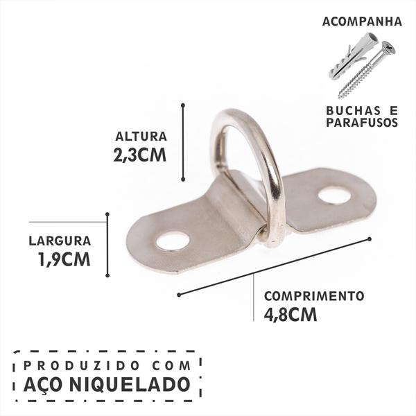 Imagem de Kit 30 Pitão Para Toldo Chapinha Com Argola Trava De Chão