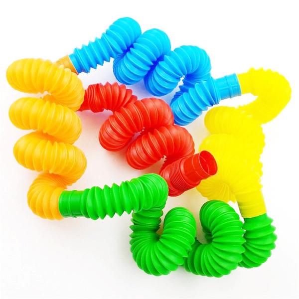 Imagem de Kit 30 unidades POP TUBE 14cm Tubo Fidget Toy Sensorial Descompressão Anti Stress