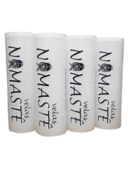 Kit 30 Velas De 7 Dias Namastê Branca Parafina Pura - Namaste Imagem de Kit 30 Velas De 7 Dias Namastê Branca Parafina Pura