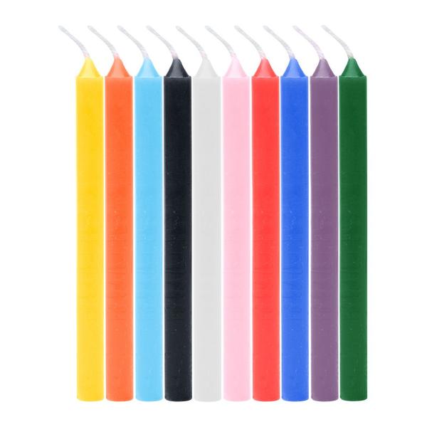 Kit 30 Velas Palito Coloridas 16cm 15g 100% Parafina - Envio Rápido - Chama de Ouro Imagem de Kit 30 Velas Palito Coloridas 16cm 15g 100% Parafina - Envio Rápido