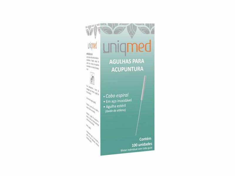 Imagem de Kit 300 Agulhas Para Acupuntura 0,25x40mm Uniqmed