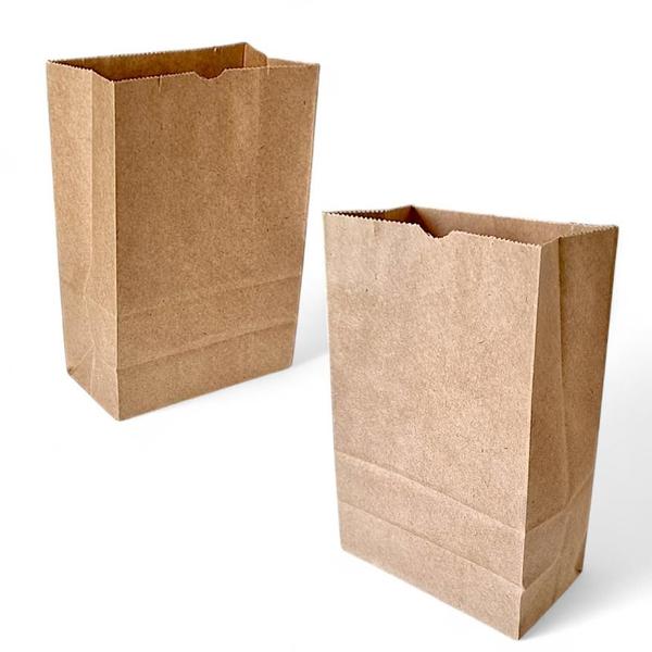 Imagem de Kit 300 Sacos de Papel Kraft 18x22x9 - Perfeitos para Delivery de Lanches e Diversos Produtos