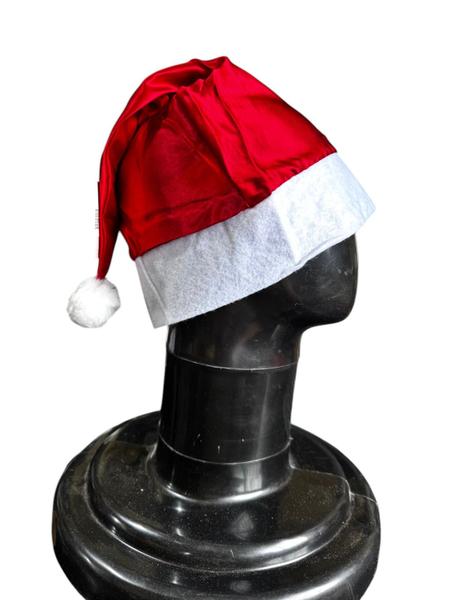 Imagem de Kit 30un Gorro de Natal Papai Noel de Luxo de cetim brilhoso