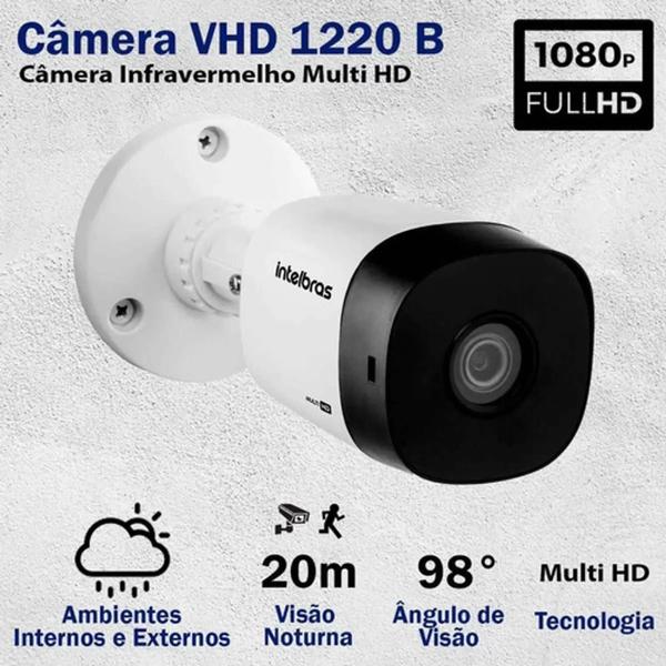 Imagem de Kit 32 Câmeras de Segurança Full Hd 1080p 1220b Intelbras Dvr Inteligente Imhdx 3132 5mp c/ hd 3TB