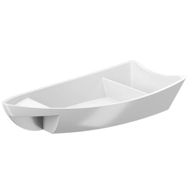 Kit 36 Barcas para Sushi Comida Japonesa Oriental Restaurante 27,5x13cm Brancos Coza Plástico Imagem de Kit 36 Barcas para Sushi Comida Japonesa Oriental Restaurante 27,5x13cm Brancos Coza Plástico