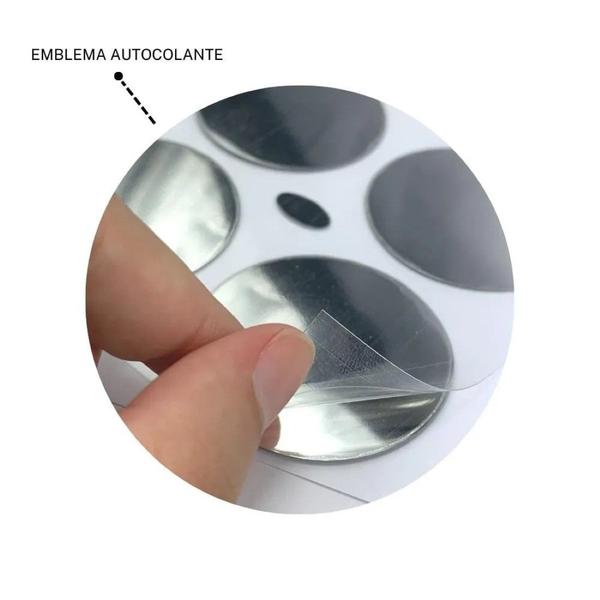 Imagem de Kit 36 Emblema Universal Atacado 48mm Escolha Montadora