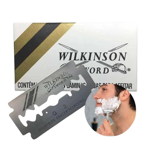 Imagem de Kit 36 Lâminas de Barbear Profissional Aço Inox Wilkinson Sword 12 Caixas c/ 3