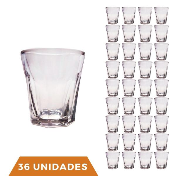 Imagem de Kit 36 Peças Copo Shot Vidro Tequila Cachaça Bar 45ml Dose