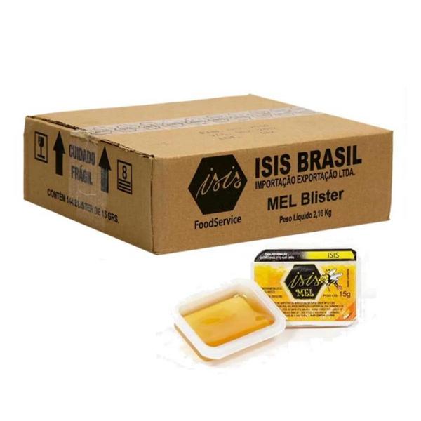 Imagem de Kit 36 Unidades De Mel Puro De Abelha Isis Em Sachê Blister De 15g Para Hotéis e Pousadas