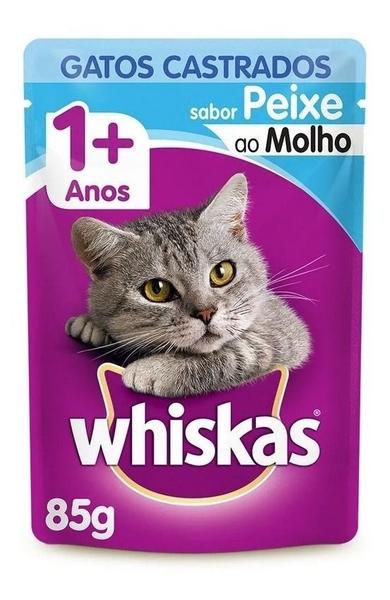 Imagem de Kit 36 x whiskas sache castrados peixe 85g