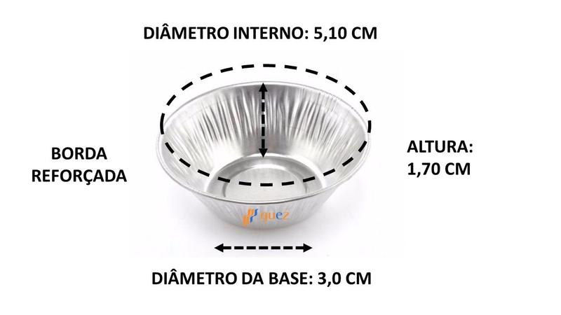 Imagem de Kit 360 forma para mini empada salgados número 1 em flandres