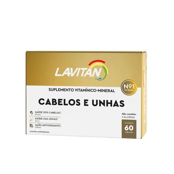 Imagem de Kit 3cx Suplemento Vitaminas Lavitan Cabelos Unhas 180 Dias