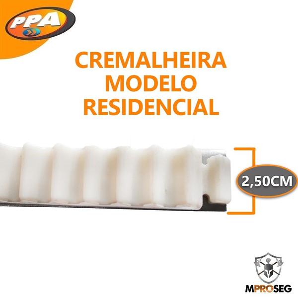 Imagem de Kit 3M Cremalheira Residencial Gold 1M Portão Automático Deslizante