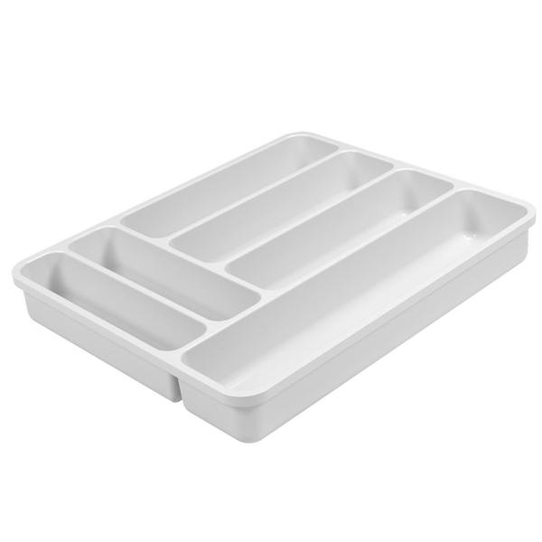 Imagem de Kit 3pcs Organizador de Talheres e Facas Gaveta Cozinha Porta Talher Bandeja Separador Divisórias