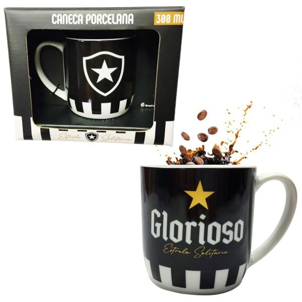 Imagem de Kit 3Un Caneca Xicara Porcelana Premium Urban 300ml Café Botafogo Glorioso Oficial Selo