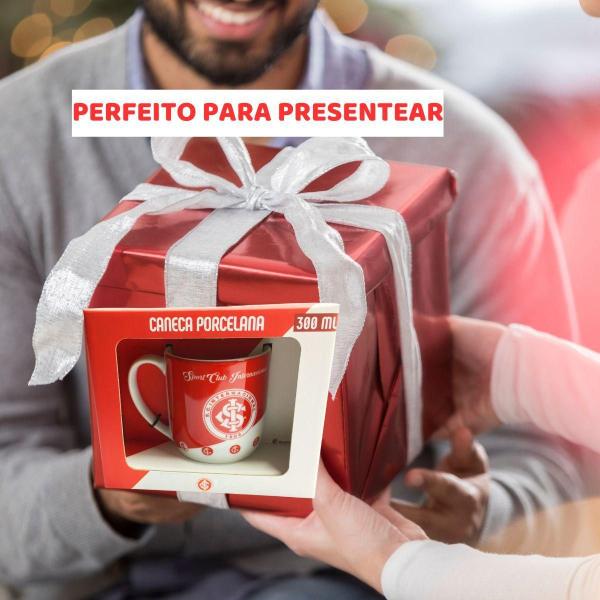 Imagem de Kit 3Un Caneca Xícara Porcelana Reforçada 300Ml Vermelha