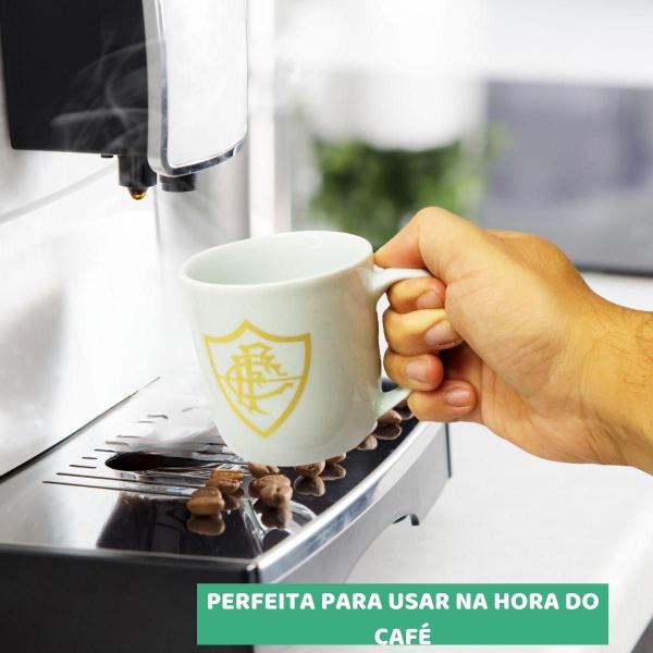 Imagem de Kit 3Un Canecas Porcelana Branca Tricolor Café Sou Tricolor