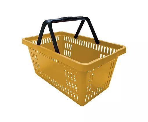 KIT 3un. Cestas de Mercado Cestinhas de Compras Reforçada Supermercado 16Lts - JRMarketing Imagem de KIT 3un. Cestas de Mercado Cestinhas de Compras Reforçada Supermercado 16Lts