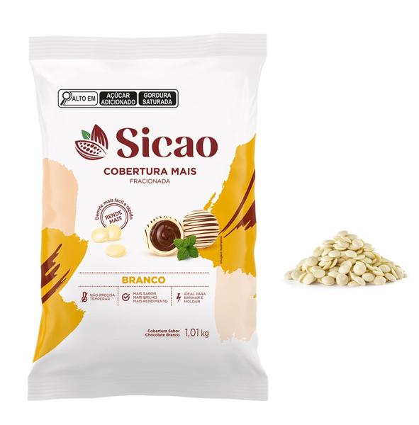 Kit 3un Cobertura Mais Fracionada Gotas Branco 1,01kg Sicao - Sicão Imagem de Kit 3un Cobertura Mais Fracionada Gotas Branco 1,01kg Sicao