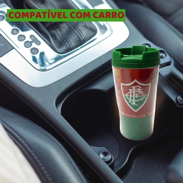 Imagem de Kit 3Un Copo Viagem Térmico Plástico Smart 200ml Café Chocolate Quente Time Fluminense Oficial