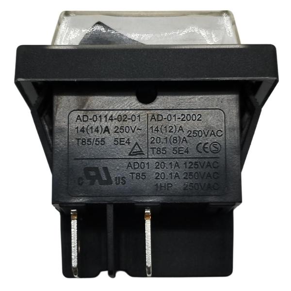 Imagem de Kit 3un Interruptor Botão Chave Liga Desliga Compatível com Lavadora Black&Decker PW1450 5170043-89