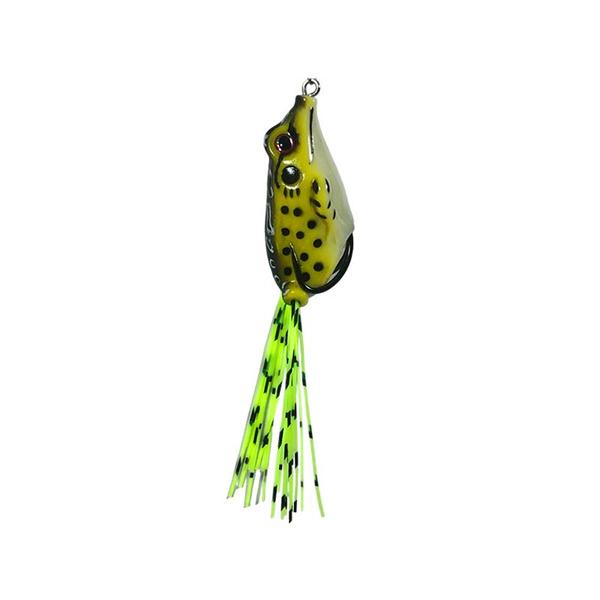 Imagem de Kit 3un Iscas Pesca Superficie Sapinho Super Frog Deyu Sapo Anti Enrosco 5cm 8g