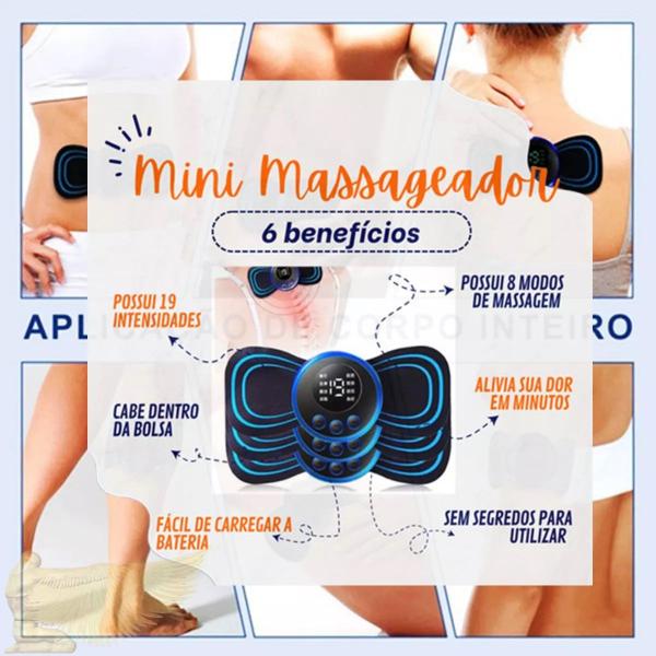 Imagem de Kit 3Un Mini Massageador Elétrico Portátil Recarregável Mix