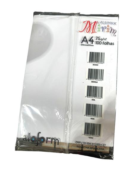 Imagem de Kit 3un Papel Sulfite escolar A4 75g Branco 100 Folhas