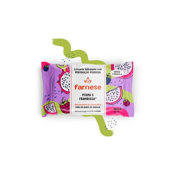 Imagem de Kit 3un Sabonete Hidratante Perfumado Pitaya e Framboesa 180g Farnese