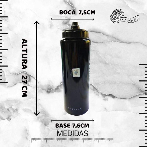 Kit 3Un Squeeze 950Ml Garrafa Preta D'Água Trooper Academia - Brasfoot Imagem de Kit 3Un Squeeze 950Ml Garrafa Preta D'Água Trooper Academia