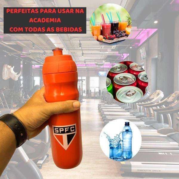 Imagem de Kit 3Un Squeeze Top Térmica 550Ml Garrafa Vermelha Academia