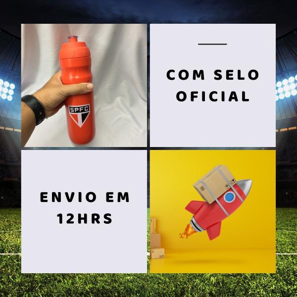 Imagem de Kit 3Un Squeeze Top Térmica 550ml Garrafa Vermelha Academia Esporte Água Time São Paulo Oficial