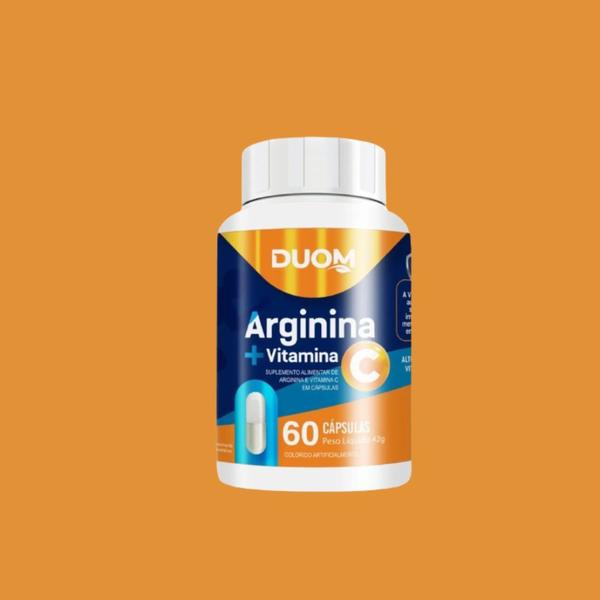 Imagem de Kit 3un Suplemento Alimentar Arginina+Vitamina C 60Cps- Duom