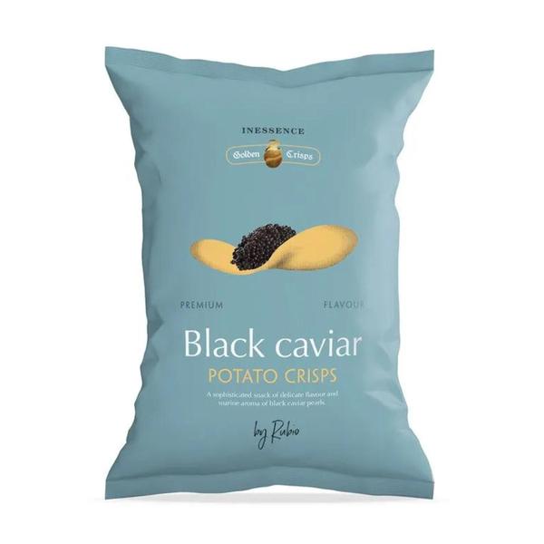 Kit 3Und Batata Chips Sabor Caviar Inessence By Rubio 125G Imagem de Kit 3Und Batata Chips Sabor Caviar Inessence By Rubio 125G