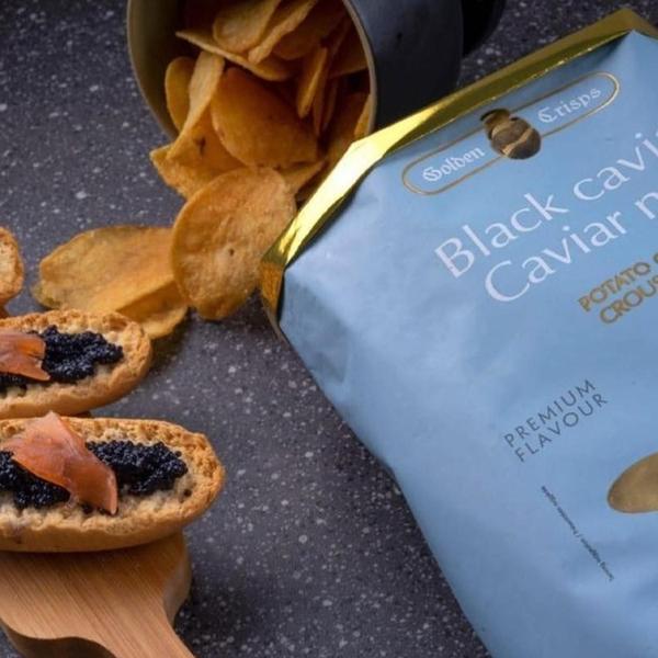 Kit 3Und Batata Chips Sabor Caviar Inessence By Rubio 125G Imagem de Kit 3Und Batata Chips Sabor Caviar Inessence By Rubio 125G