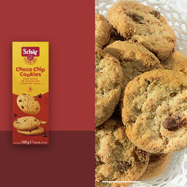 Imagem de Kit 3Und Biscoito Sem Glúten Schar Choco Chip Cookie 100G