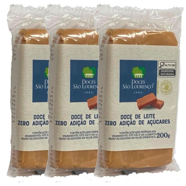 Kit 3Und Doce De Leite S Lourenco Zero Ad. De Açucar 200G - São Lourenço Imagem de Kit 3Und Doce De Leite S Lourenco Zero Ad. De Açucar 200G