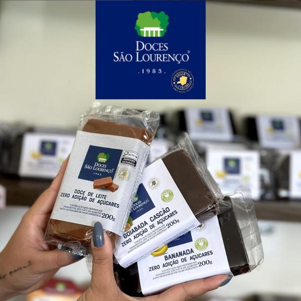 Kit 3Und Doce De Leite S Lourenco Zero Ad. De Açucar 200G - São Lourenço Imagem de Kit 3Und Doce De Leite S Lourenco Zero Ad. De Açucar 200G