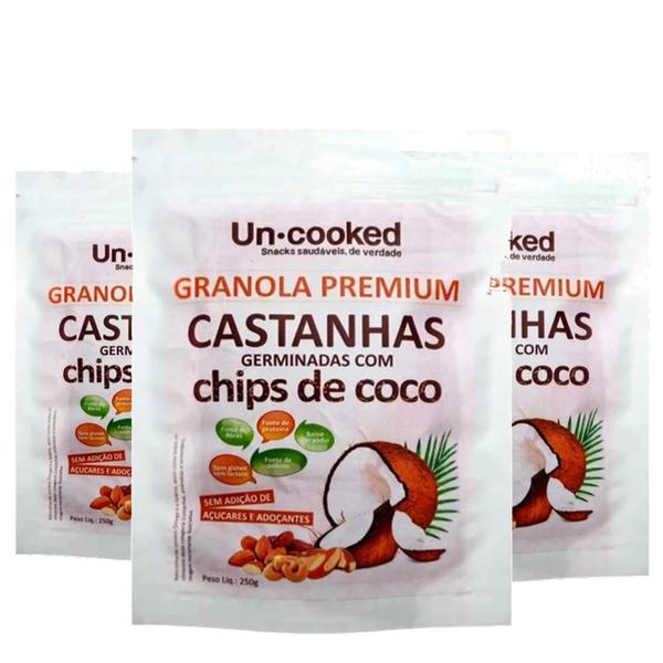 Imagem de Kit 3Und Granola Castanhas Germinadas Com Coco Uncooked 250G