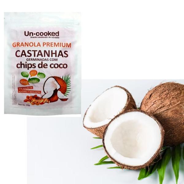 Kit 3Und Granola Castanhas Germinadas Com Coco Uncooked 250G Imagem de Kit 3Und Granola Castanhas Germinadas Com Coco Uncooked 250G