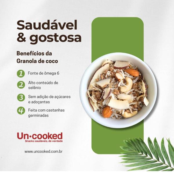 Kit 3Und Granola Castanhas Germinadas Com Coco Uncooked 250G Imagem de Kit 3Und Granola Castanhas Germinadas Com Coco Uncooked 250G