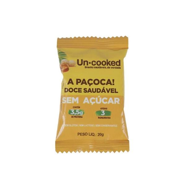 Kit 3X: A Paçoca Sem Glúten Vegano Uncooked 20G Imagem de Kit 3X: A Paçoca Sem Glúten Vegano Uncooked 20G
