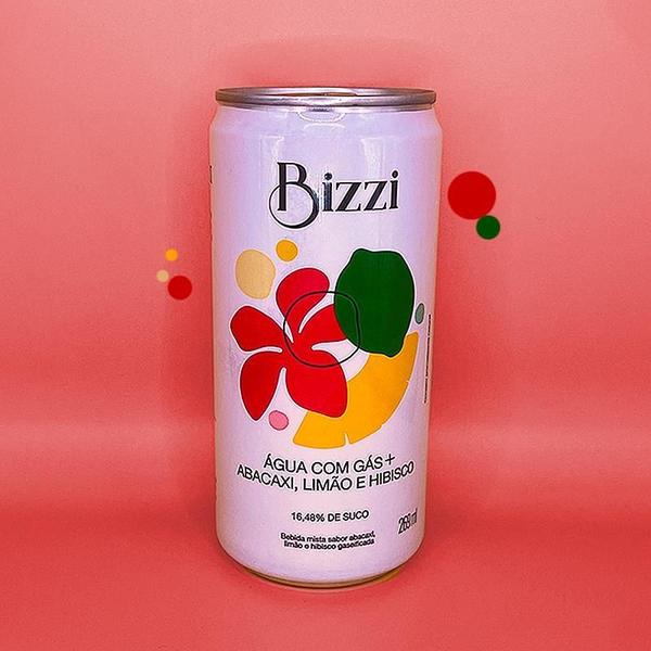 Kit 3X: Água Gaseificada Abacaxi, Limão E Hibisco Sem Açúcar - Bizzi Imagem de Kit 3X: Água Gaseificada Abacaxi, Limão E Hibisco Sem Açúcar