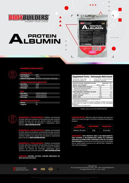 Imagem de Kit 3X Albumin Protein 500G ( Refil)