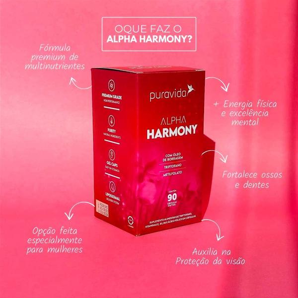 Imagem de Kit 3x Alpha Harmony - (90 Softgel cada) - Pura Vida