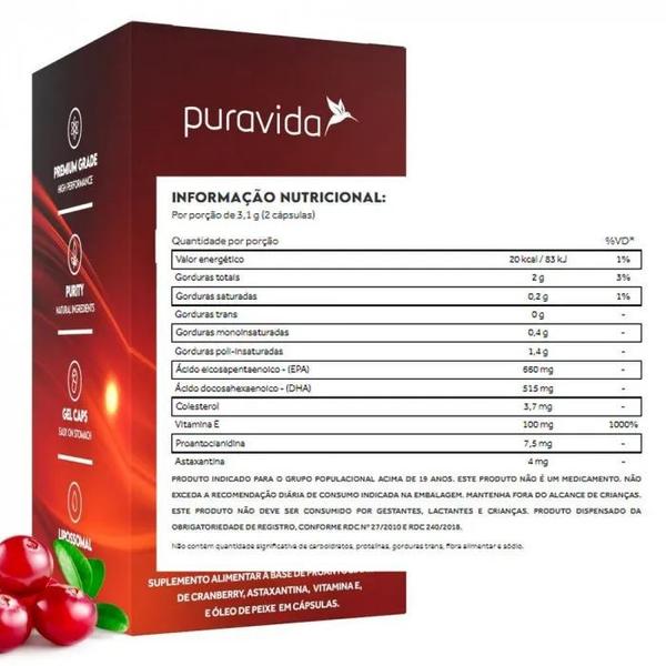 Imagem de Kit 3x Alpha Inflaminus Astaxantina + Omega 3 Epa/dha - (60 caps) - Pura Vida