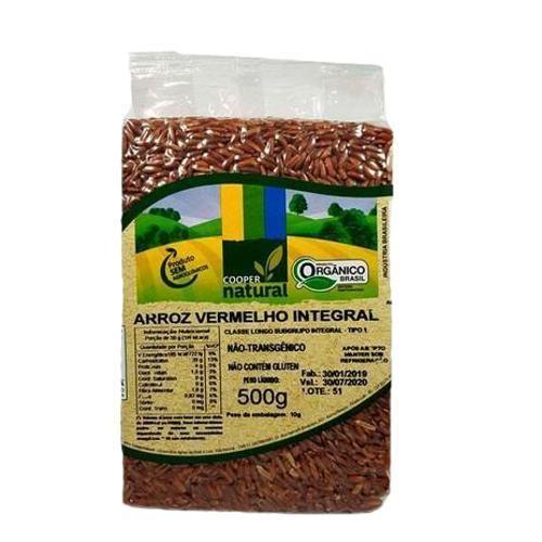 Kit 3X: Arroz Vermelho Integral Orgânico Coopernatural 500G Imagem de Kit 3X: Arroz Vermelho Integral Orgânico Coopernatural 500G