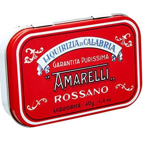 Kit 3x Bala De Alcaçuz Pura Rossa Amareli 40g - Amarelli Imagem de Kit 3x Bala De Alcaçuz Pura Rossa Amareli 40g