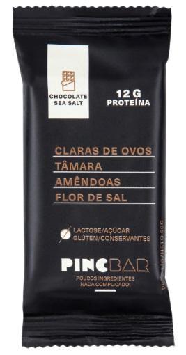 Imagem de Kit 3X: Barra de Proteína Chocolate Sea Salt Sem Açúcar Pincbar 50g