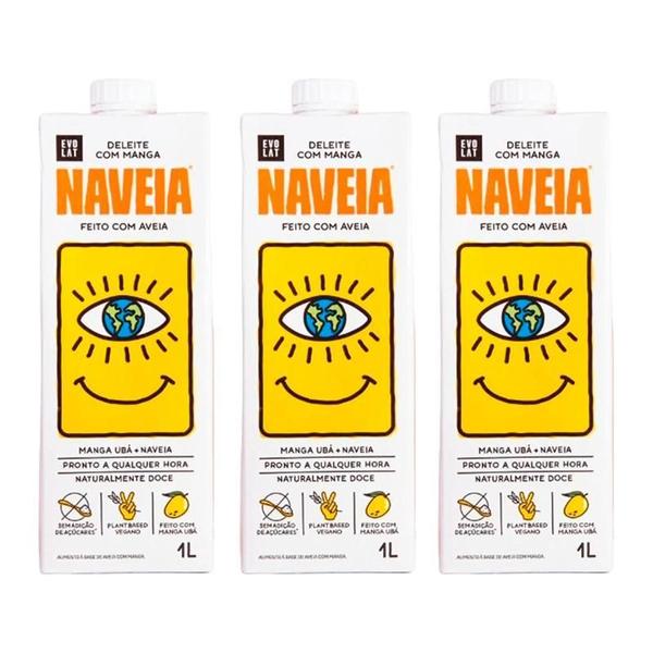 Imagem de Kit 3X: Bebida Vegetal De Aveia Manga Naveia 1L